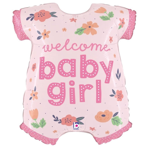 66cm Baby Girl Onesie Shape Foil Balloon - Everything Party