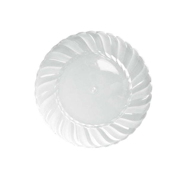 6pk Heavy Duty Reusable Clear Plastic Plates - Everything Party