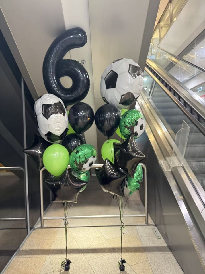6th Birthday Soccer Balloon Bouquet - Everything Party