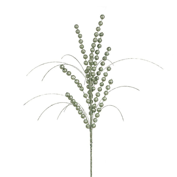 70cm Sage Green Glitter Stem Christmas Decor - Everything Party
