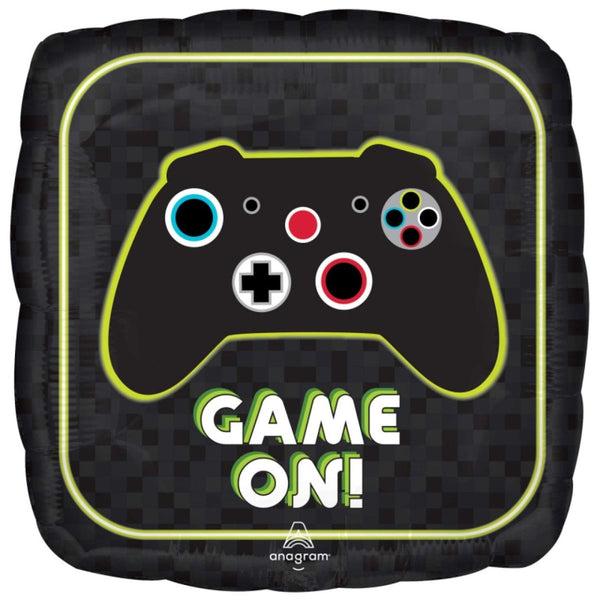 71cm Anagram Epic Gaming Party “Game On” Foil Balloon - Everything Party