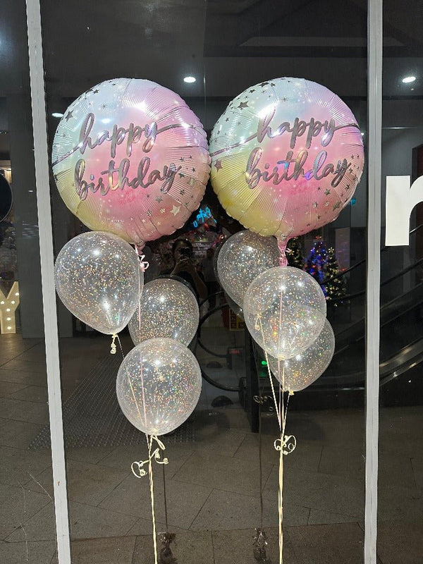 71cm Supershape Happy Birthday Foil Balloon Bouquet - Everything Party