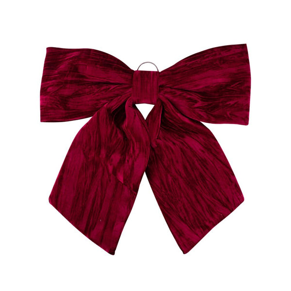 72cm Giant Red Velvet Gift Bow - Large Christmas Decoration - Everything Party