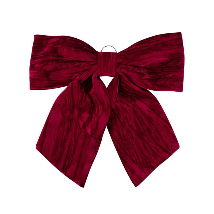 72cm Giant Red Velvet Gift Bow - Large Christmas Decoration - Everything Party