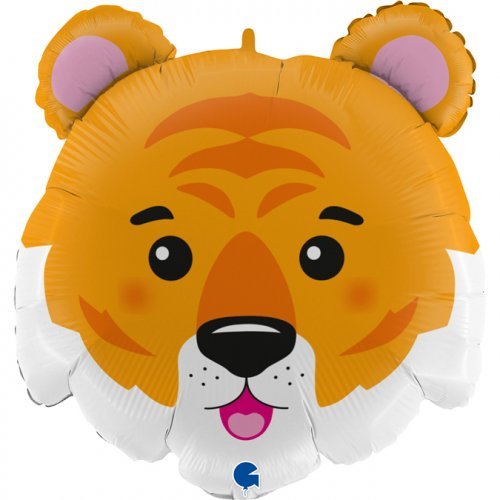 72cm Grabo Tiger Head Shape Foil Balloon - Everything Party