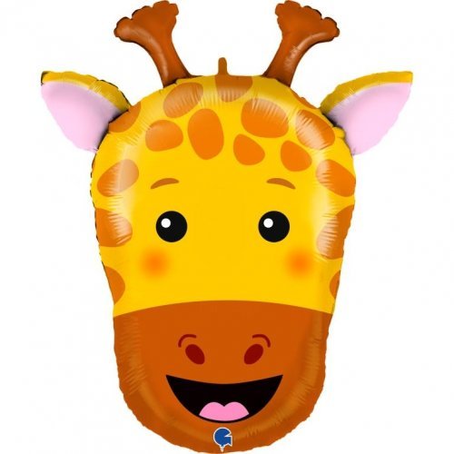 73cm Grabo Giraffe Head Shape Foil Balloon - Everything Party