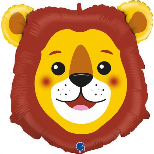 73cm Grabo Lion Head Foil Balloon - Everything Party