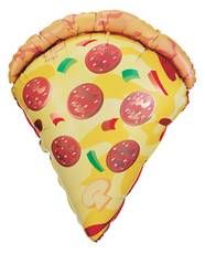 74cm Betallic Pizza Slice Shape Foil Balloon - Everything Party