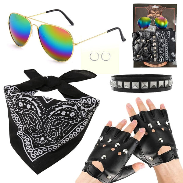 7pcs Adult Bikers Instant Dress Up Set - Everything Party