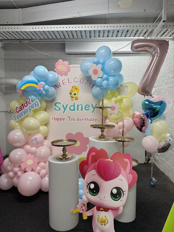 7th Birthday Teenie Ping Theme Balloon Decoration - Everything Party