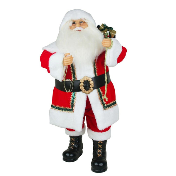 80cm Deluxe Red Standing Santa Claus Christmas Decor - Everything Party