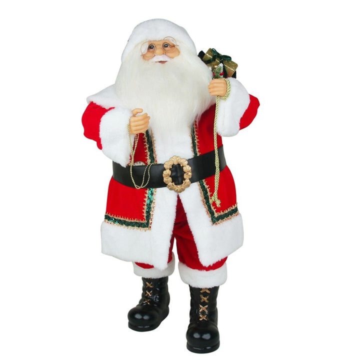 80cm Deluxe Red Standing Santa Claus Christmas Decor - Everything Party