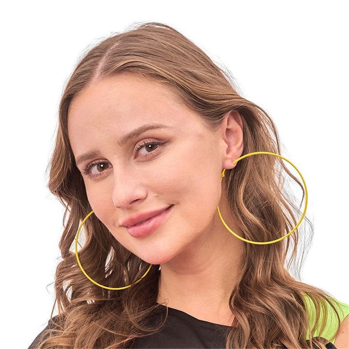 80's Jumbo Hoop Earrings - Everything Party