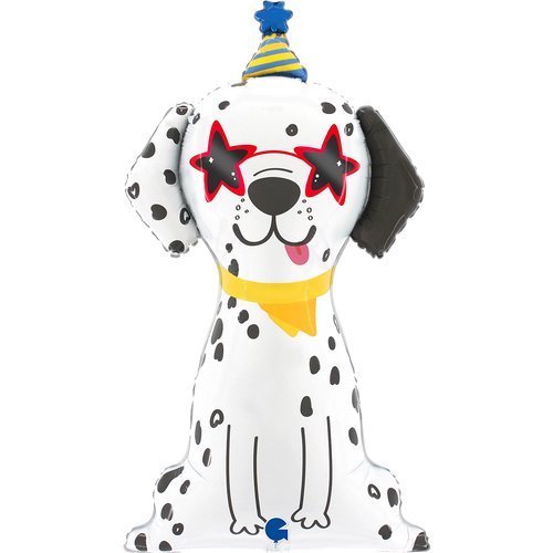 86cm Party Dog Dalmatian Shape Foil Balloon - Everything Party