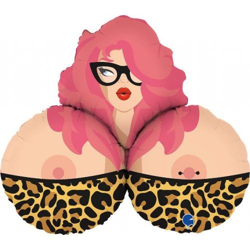 89cm Bachelors Party Mrs B Boob Shape Foil Balloon - Everything Party
