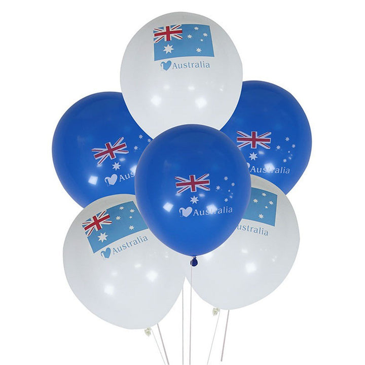 8pk Australia Day Aussie Latex Balloon 30cm - Everything Party