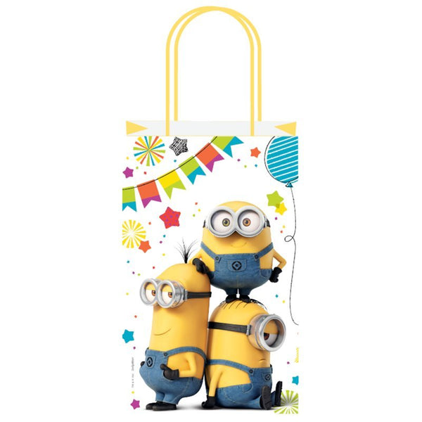 8pk Despicable Me Minion Birthday Paper Party Bags - Everything Party