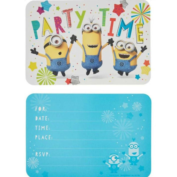 8pk Despicable Me Minion Party Invitations - Everything Party