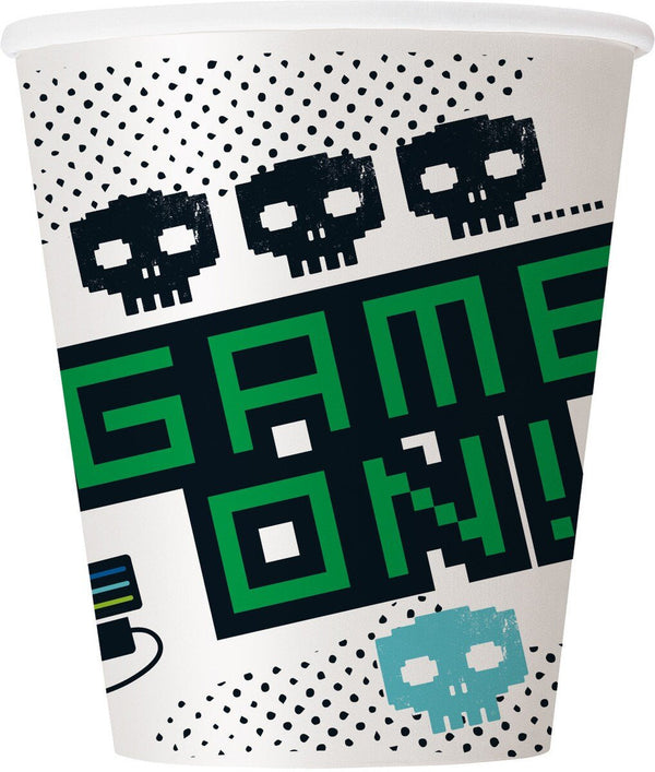8pk Gamer Party Paper Cups - Everything Party