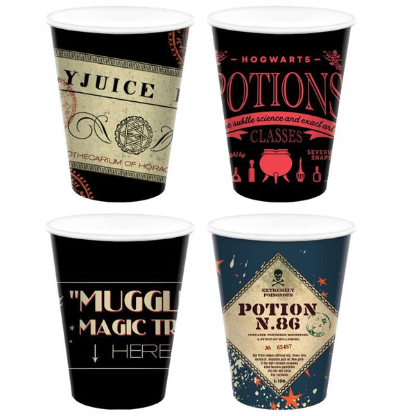8pk Harry Potter Assorted Design Birthday Paper Cups - Everything Party