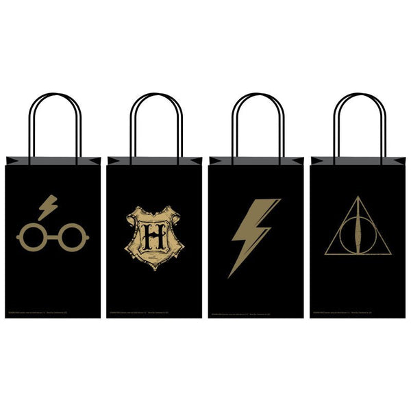 8pk Harry Potter Assorted Design Birthday Paper Party Bags - Everything Party