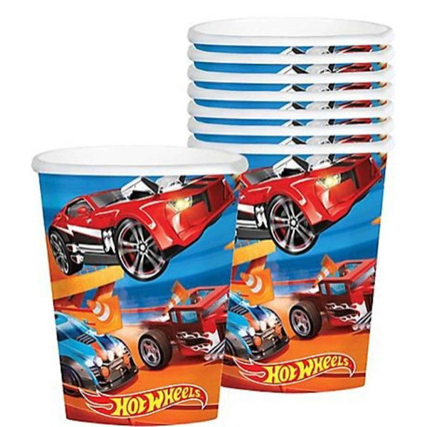 8pk Hot Wheels Wild Racer Paper Cups - Everything Party
