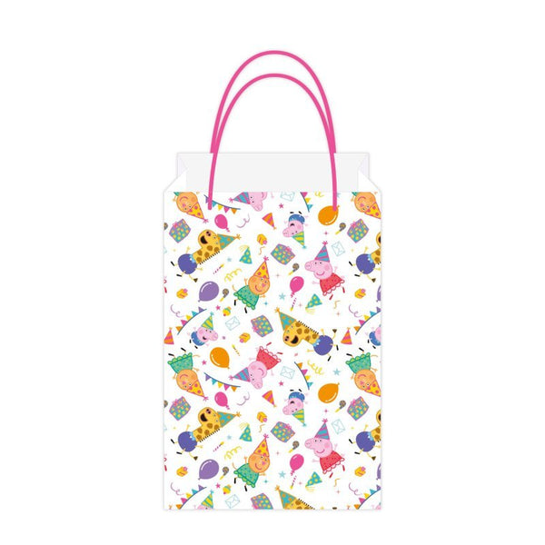 8pk Licensed Peppa’s Party Kraft Bags Party Gift Bag - Everything Party