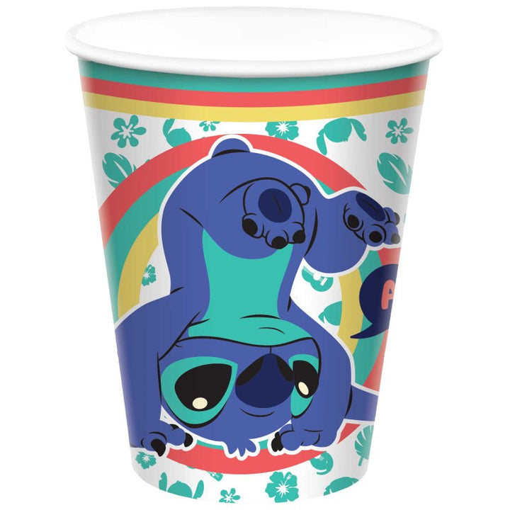 8pk Lilo & Stitch Paper Cups 266ml - Everything Party