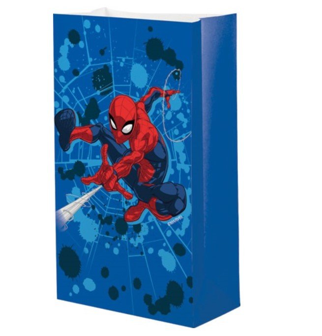 8pk Marvel Spiderman Paper Party Bags - Everything Party