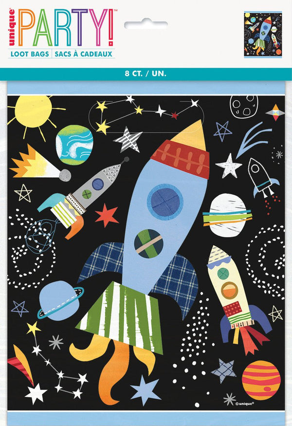 8pk Outer Space Party Lolly Bags - Everything Party