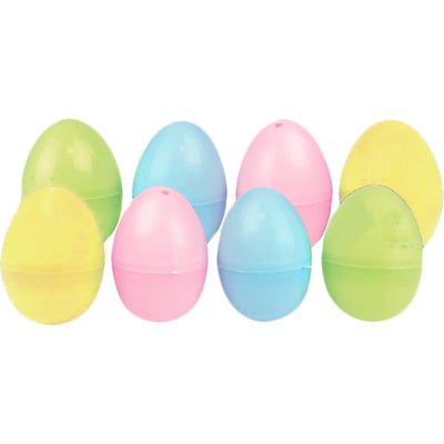 8pk Pastel Colour Fillable Easter Eggs - Everything Party