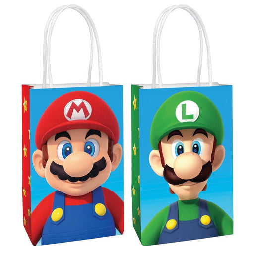 8pk Super Mario Brothers Paper Party Bags - Everything Party