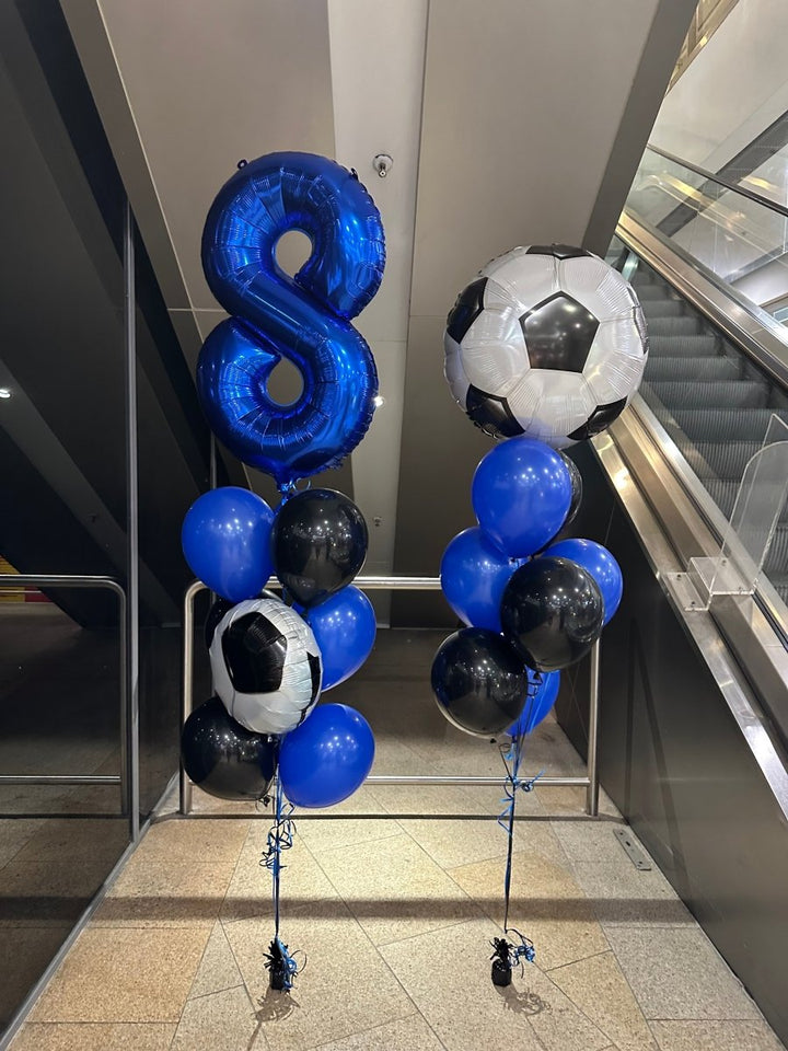 8th Birthday Soccer Balloon Bouquet - Everything Party