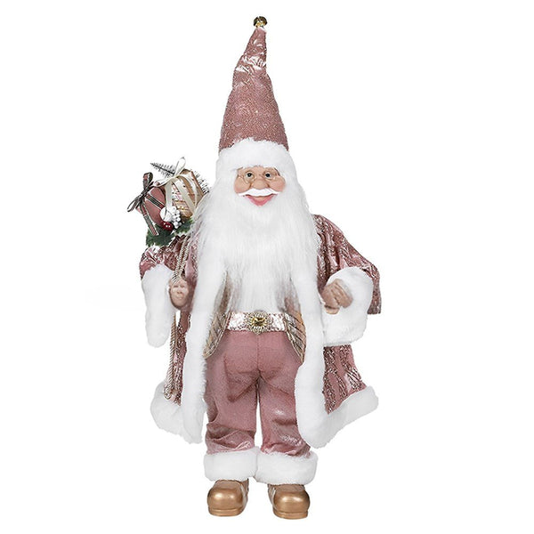 90cm Deluxe Pink Standing Santa Christmas Decor - Everything Party