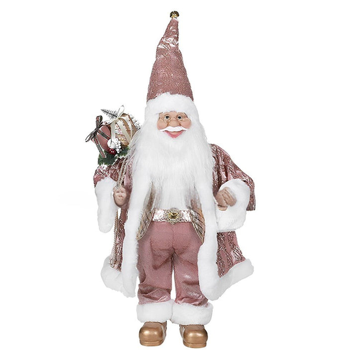 90cm Deluxe Pink Standing Santa Christmas Decor - Everything Party