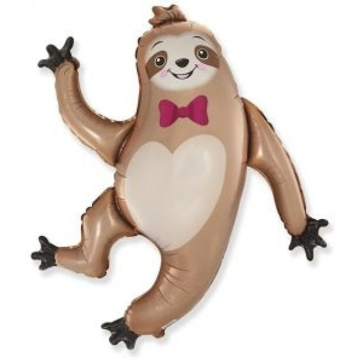 90cm Jumbo Sloth Shape Foil Shape - Everything Party