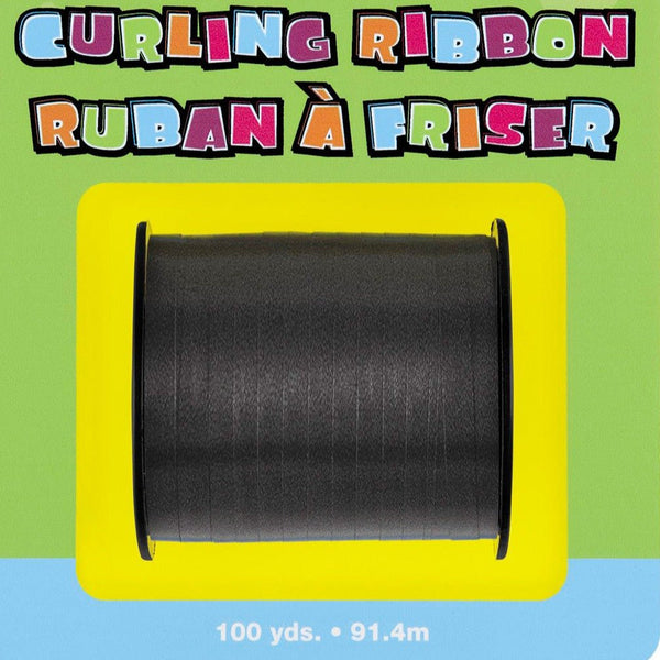 91.4m Curling Ribbon - Black - Everything Party