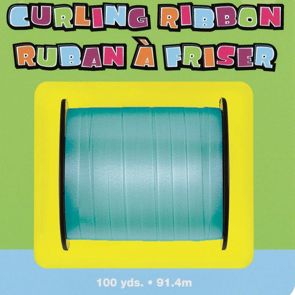 91.4m Curling Ribbon - Caribbean Teal - Everything Party