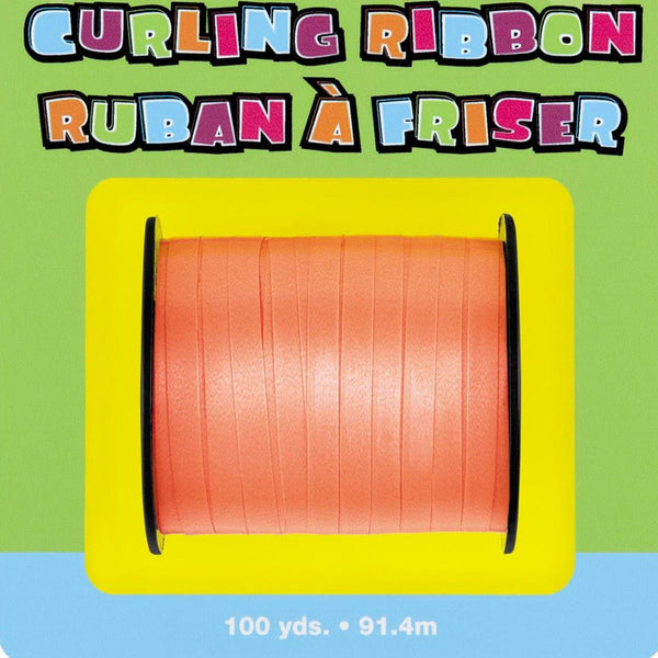 91.4m Curling Ribbon - Orange - Everything Party