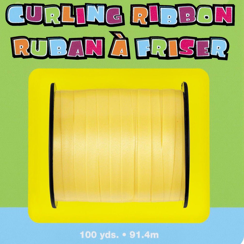 91.4m Curling Ribbon - Yellow – Everything Party