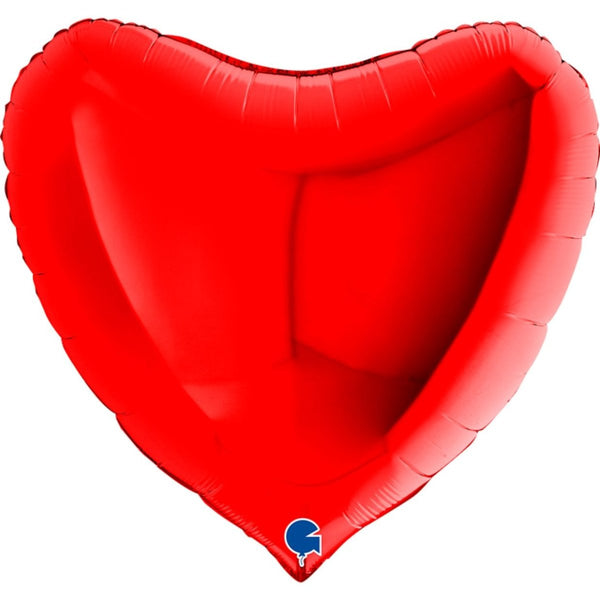 91cm Grabo Jumbo Red Heart Foil Balloon - Everything Party