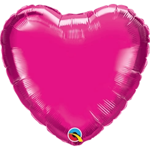 91cm Qualatex Jumbo Hot Pink Heart Foil Balloon - Everything Party