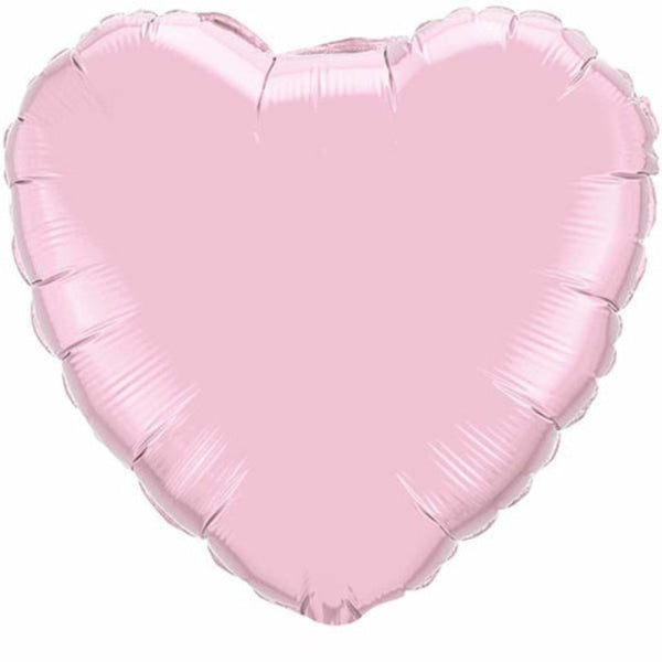 91cm Qualatex Jumbo Light Pink Heart Foil Balloon - Everything Party