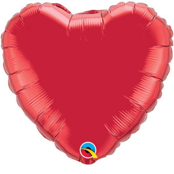 91cm Qualatex Jumbo Red Heart Foil Balloon - Everything Party