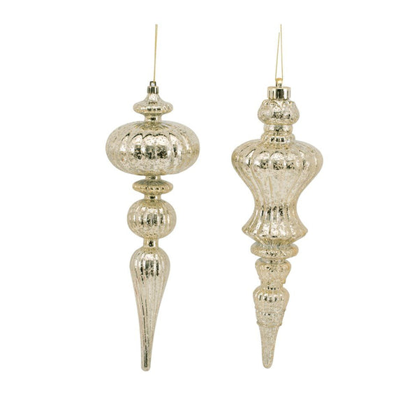 9.5x30.5cm Shatterproof Champagne Finial – 2 Assorted Designs - Everything Party