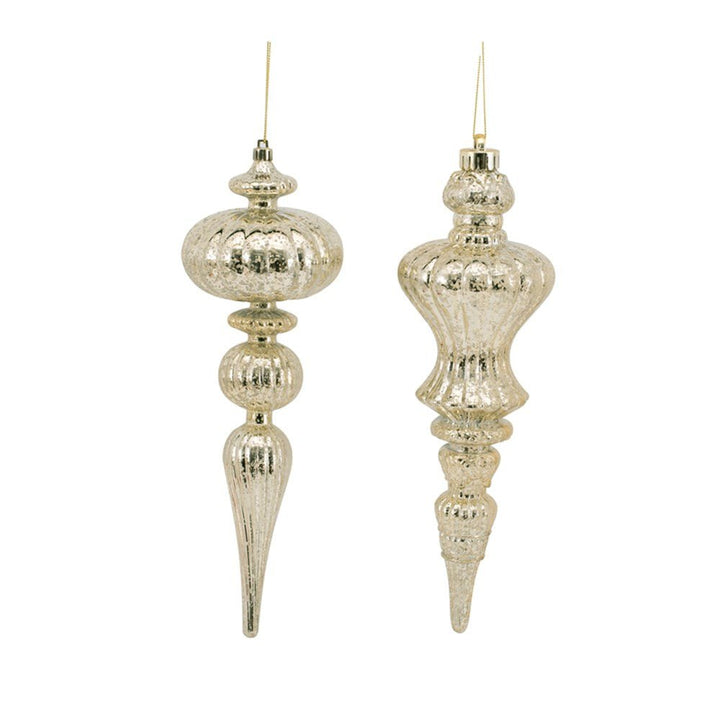 9.5x30.5cm Shatterproof Champagne Finial – 2 Assorted Designs - Everything Party