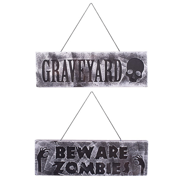 Halloween Foam Warning Sign
