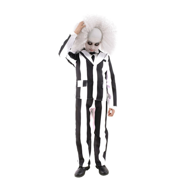 Boy Beetlejuice Trickster Ghost Costume