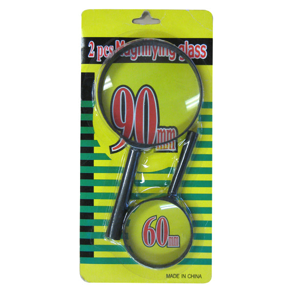 2-Piece Magnifying Glass Set – 90mm & 60mm