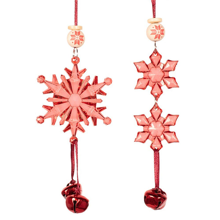 Acrylic Red Snowflake Christmas Tree Ornament - Everything Party